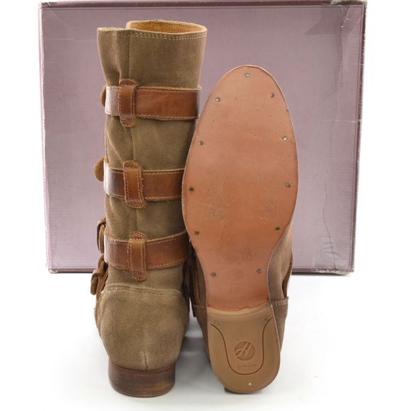 H by Hudson Keira Distressed Strap Boots 35 - Picture 3 of 4